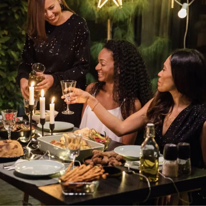 Holidays spent with friends, family, and food from Everyone Eats Catering