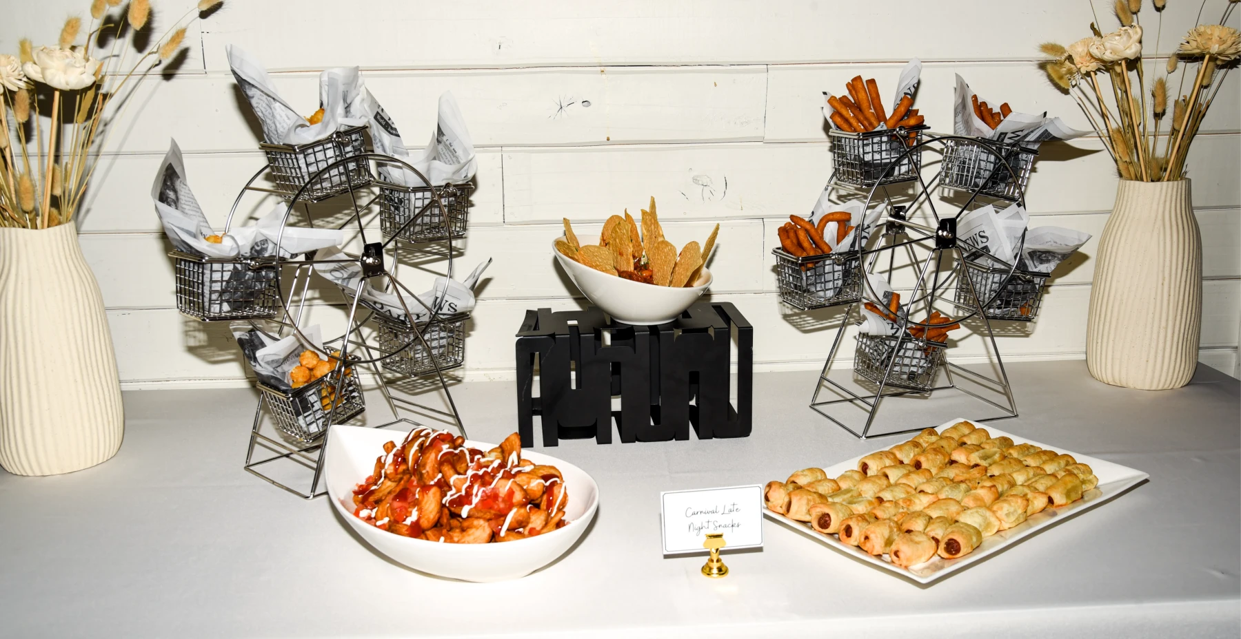 Take your guests on a carnival ride with our fun carnival setup