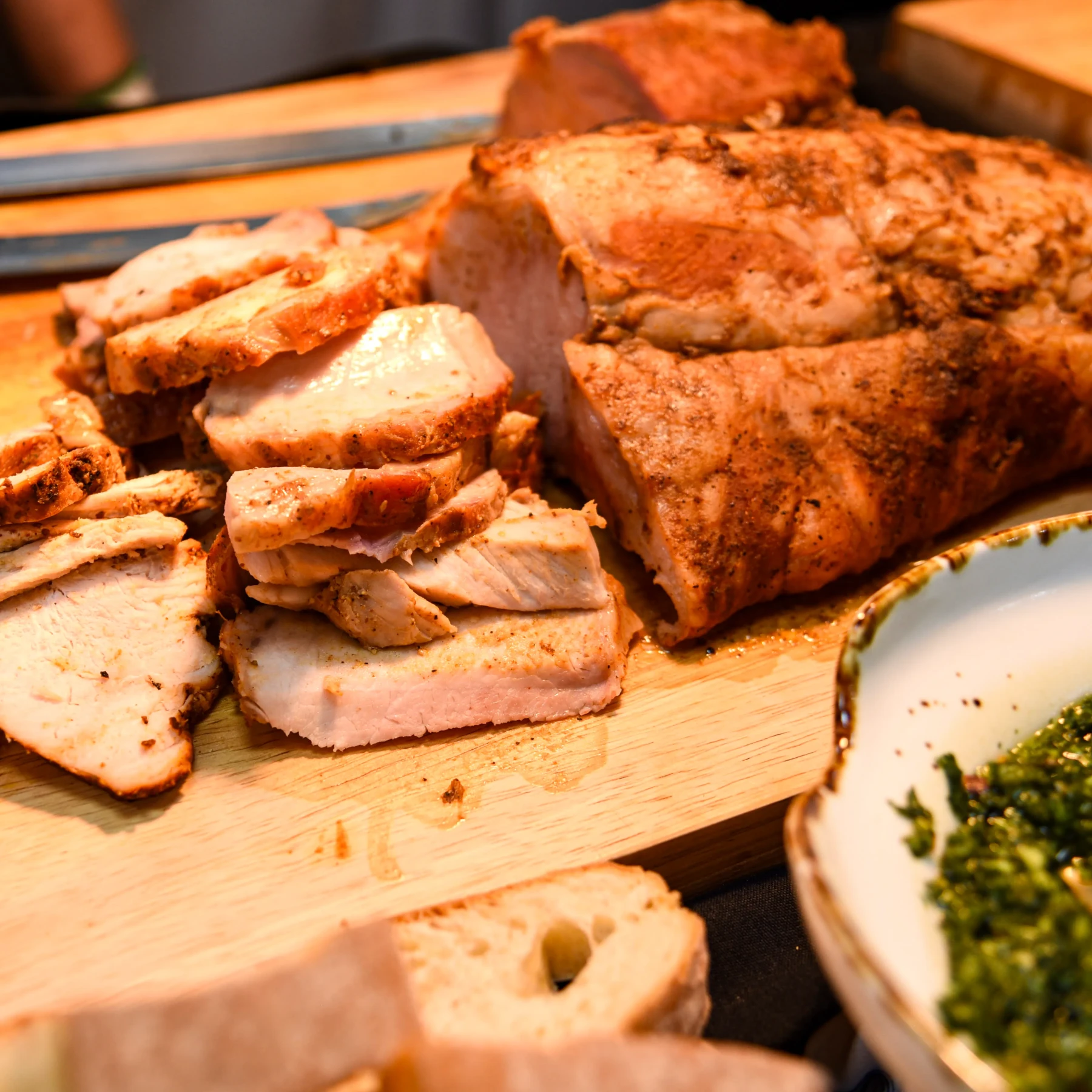 Turkey on the carving board