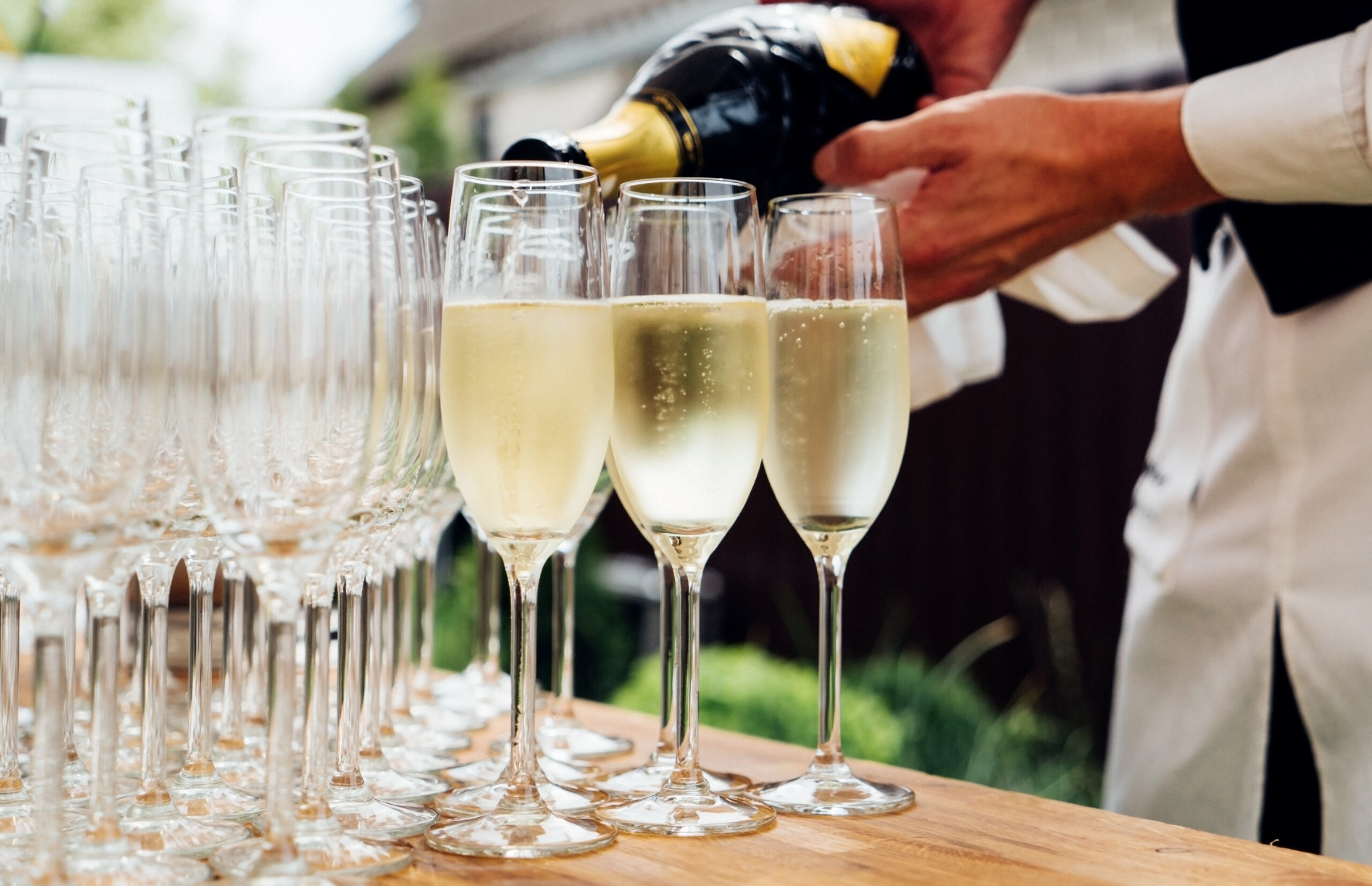 Fine wines and champagne are available at your private event in Manassas, Virginia