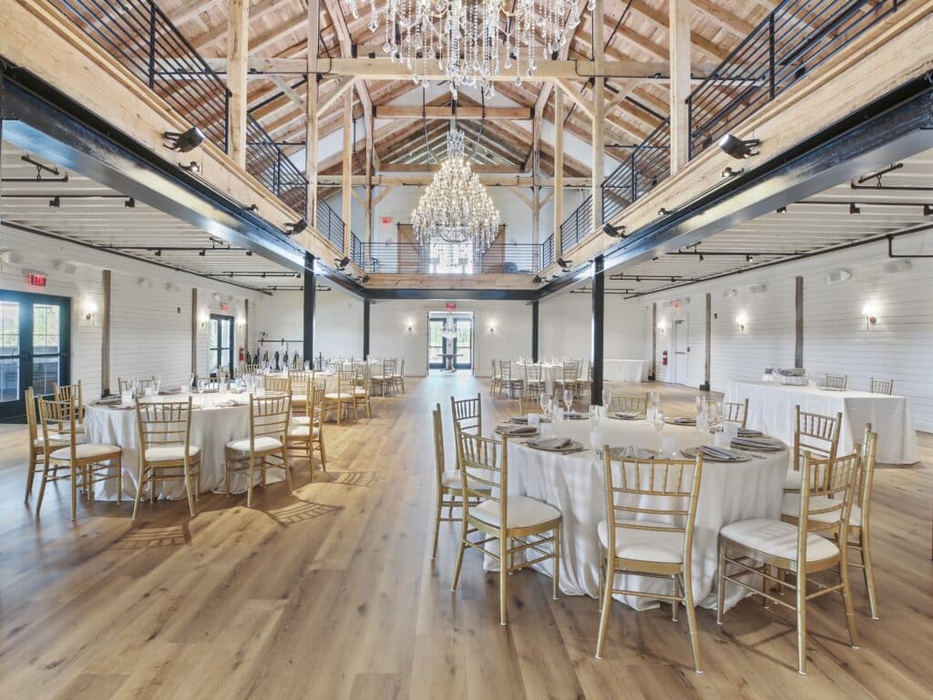 The dining hall at Brentsville Hall - a preferred venue